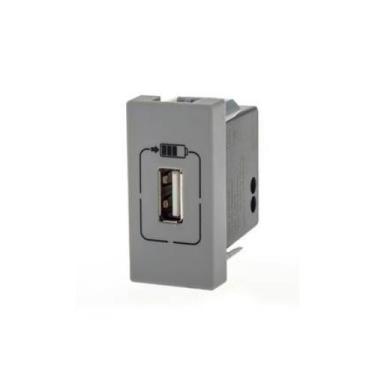 Imagem de Tomada Módulo Carregado USB Pial Plus Cinza - Pial Legrand