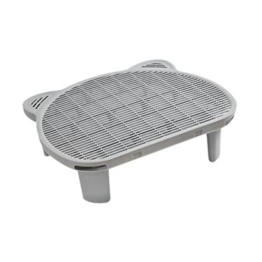 Imagem de Generic Esteira elevada para maca de gatos, rampa elevada, antiderrapante, camada dupla, reutilizável, para gatos idosos, Cinza