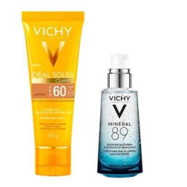 Imagem de Vichy Minéral 89 Ideal Soleil Clarify Morena Kit – Hidratante Facial + Protetor Solar FPS60 Kit-Unissex