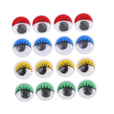 Imagem de Olhos de segurança DIY para amigurumi Cartoon Wiggle Eyeballs para decoração de artesanato