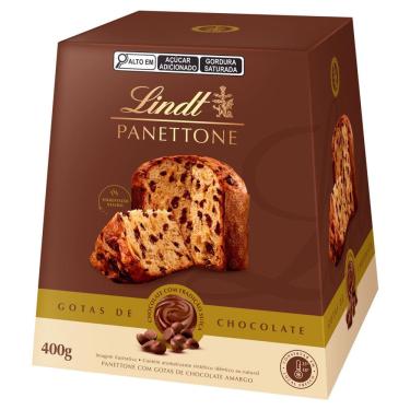 Imagem de Panettone Lindt Com Gotas de Chocolate Amargo 400g