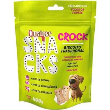 Imagem de Petisco para cães quatree snakcs crock biscoito tradicional 400g