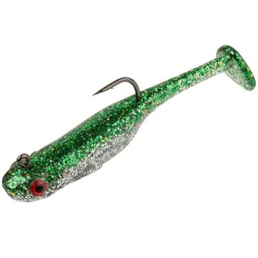Imagem de Strike King Isca de pesca Homing Minnow, isca de natação de plástico macio pré-equipada, robalo, 5,5 cm, 1/113 g, pacote com 3, SKHM2514-55