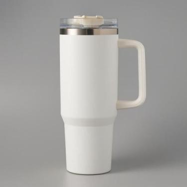 Imagem de Garrafa Copo Térmico Personalizado Inox Tampa em Acrílico e Canudo 120