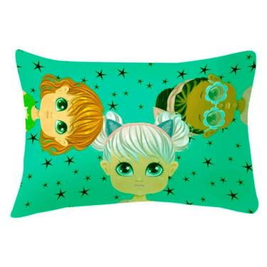 Imagem de Fronha Portallar Malha 100% Algodao Estampa Localizada Juju 48cmx68cm Branca