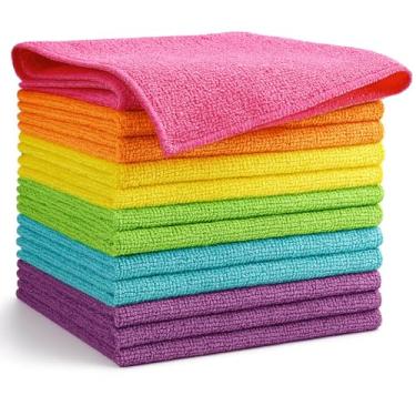 Imagem de Pano Flanela Microfibra 30cm Limpa Carro Vidro Prato Pia Limpeza Geral Organização Multiuso (25)