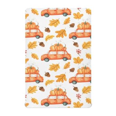 Imagem de xigua Lençóis de berço de carros com abóboras para meninas e meninos, macio e respirável, adequado para berço padrão e cama infantil 71 x 132 cm