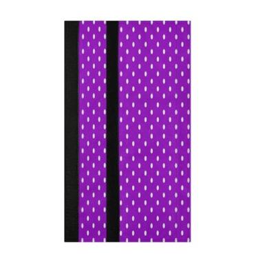 Imagem de STAYTOP 2 peças de capas de maçaneta de geladeira com fundo roxo de bolinhas brancas, capas de maçaneta para geladeira e forno de micro-ondas, mantenha seu aparelho de cozinha limpo de pingos, óleo