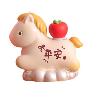 Imagem de FLCPJGV Escultura Decorativa de Cavalo para Mesa Ou Lareira, Feita de Resina. Estatueta de Animal para Lareira Ou Pátio, D, Tamanho real