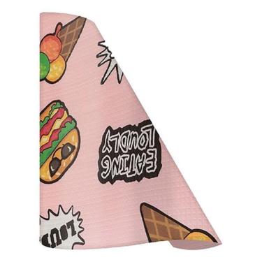 Imagem de Forro Para Prateleira Armário Mesa Cozinha - Rosa