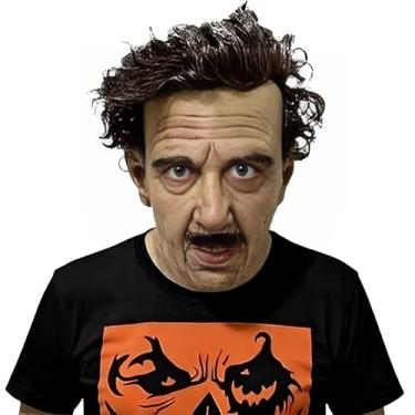 Imagem de Máscara de Idoso em Látex com Textura Envelhecida, Fantasia Unissex Tamanho Único, Ajustável e Respirável, Perfeita para Halloween, Teatro, Fantasia e Cosplay (Helio)