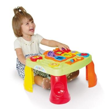 Imagem de Mesa Criativa Didática Com Som, Brinquedos de Encaixar e Montar,Brinquedo e Jogo para Crianças - Verde