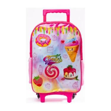 Imagem de Mochila de Rodinhas Infantil Sweeties - Rosa - FIRST