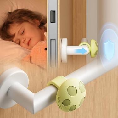 Imagem de Tampa de parede e maçaneta de porta – Protetor de parede de cogumelo de silicone mais forte, almofada de proteção de buffer, amortecedor de maçaneta, silenciador de borracha macia para escritório em