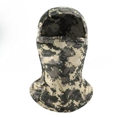 Imagem de Polaina de pescoço camuflada, máscara de esqui, máscara de esqui para homens e mulheres, protetor solar, malha para esportes ao ar livre, caminhadas, ciclismo (camuflagem ACU)