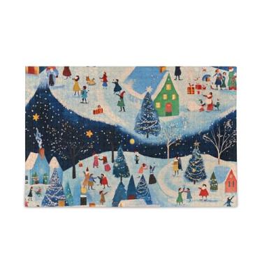 Imagem de 500 peças de quebra-cabeças festivos de Natal combinados de madeira e papel para adultos