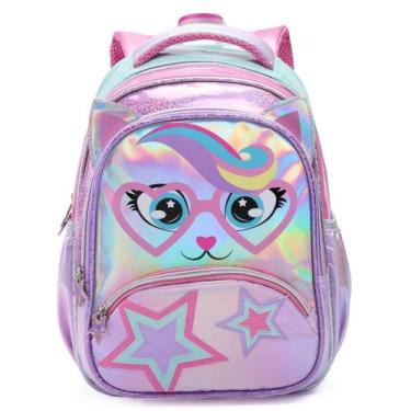 Imagem de Mochila infantil escolar 3d holográfica - Denlex