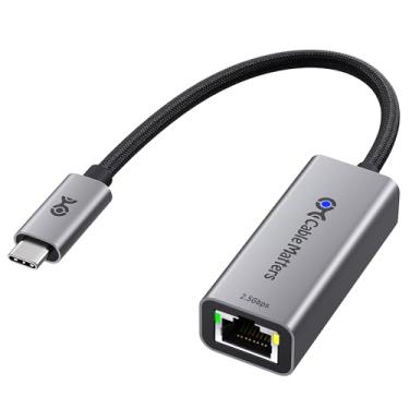 Imagem de Cable Matters Adaptador USB C para Ethernet de 2,5 Gb, velocidade de rede de 2,5 Gigabit, adaptador USB C para Ethernet compatível com USB4, Thunderbolt 4/5, Plug & Play para MacBook, laptop e