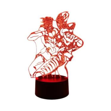 Imagem de Luz Noturna 3D JoJo's Bizarre Adventure Para Decoração De Quarto, Lâmp