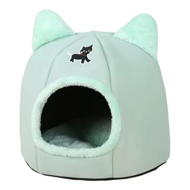 Imagem de MFMEXUL Casinha para Gatos, Abrigo para Gatos, Proteção Contra Vento, às Intempéries, Quente, Artigos para Animais de Estimação, Jardim, Inverno, Verde, M