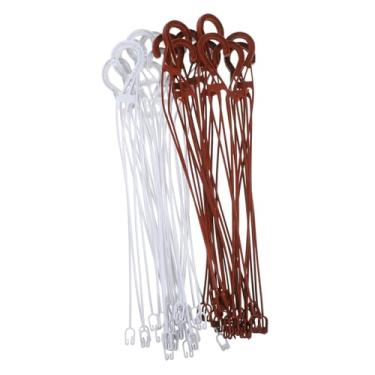 Imagem de Amosfun 20 ganchos de plástico para pendurar em vasos de flores, corrente ajustável para uso interno e externo