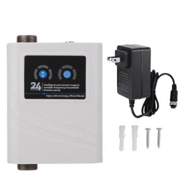 Imagem de FTVOGUE Bomba Impulsionadora de Pressão de água, Frequência Variável, 120w, 3 Engrenagens, Ajustável, 28m, Elevador Automático, Bomba Doméstica para Chuveiro, Torneira, Aquecedor de (Plugue EUA 100