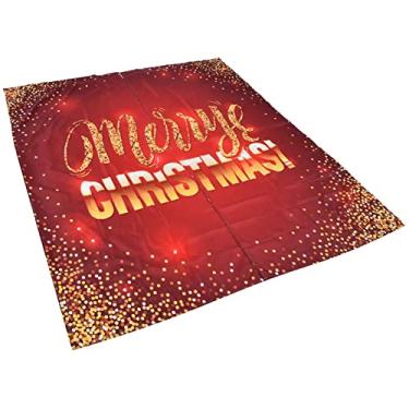 Imagem de ZJchao Cortina de Natal, Tecido 3D Impressão Digital Cortina de Bloqueio de Luz Com Padrões Requintados para Varanda Externa (150 * 166cm Natal 5)