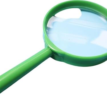 Imagem de Lupas portáteis de plástico colorido - durável, portátil e multifuncional, adequada para uso científico (verde)