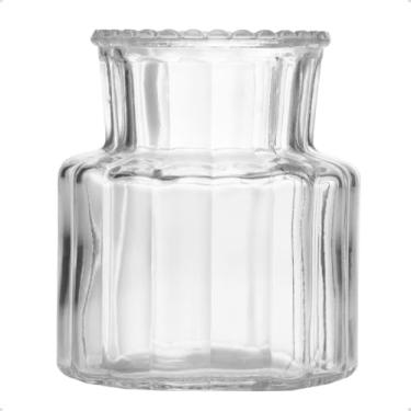 Imagem de Mini Vaso de Vidro Minimal Baixo Decorativo Flores 8,5cm