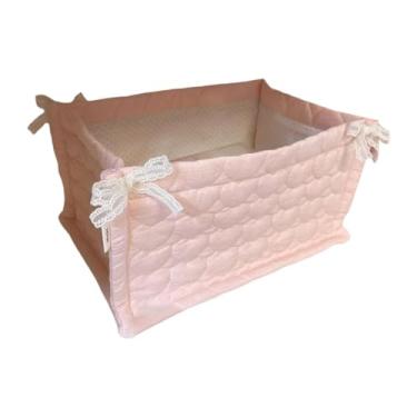 Imagem de Kuntesetty Cesto Organizador Retangular de Grande Capacidade, Versátil E Bonito para Armário, Ideal para Decoração E Organização de Casa, Style F, Tamanho real