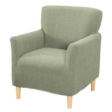 Imagem de Eco-Ancheng Capas de cadeira de banquete para poltrona, 1 peça, elástico, capa para cadeira, com braços, antiderrapante, protetor de móveis para crianças, animais de estimação, decoração de sala de