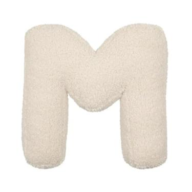 Imagem de English Letter Plush Pillow, Soft Cozy A to Z Alphabets Shaped Throw Cushions, Initial Design Decorative Throw Pillows for Bed Couch, Gift To Family, Friends & Colleagues (M)