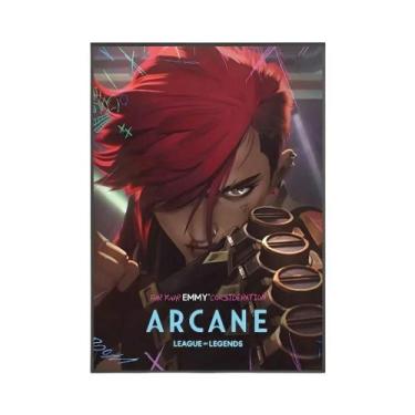 Imagem de Pôster Minimalista De Graffiti Da Temporada 2 De Jinx Arcane Em Tela P