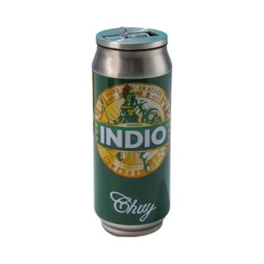Imagem de Garrafa Térmica De Aço Inoxidável 500ML Com Canudo Para Cerveja E Refr