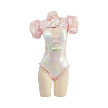Imagem de Fantasia De Cosplay KAngel Para Menina, Bodysuit De Anime, Maiô Laser,