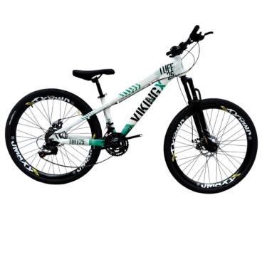 Imagem de Bicicleta 26 VikingX T25 21v Freio Hidraulico Freeride Pneu Aro 26 Balão Preto-Unissex