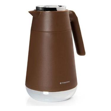 Imagem de Garrafa Térmica 1 Litro Sassari Marrom Para Chá Café Termopro
