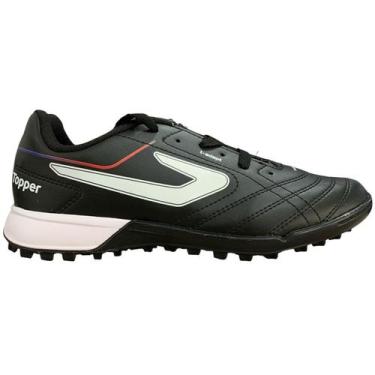 Imagem de Chuteira Society Topper Bairro Unissex Preto, Preto, 41