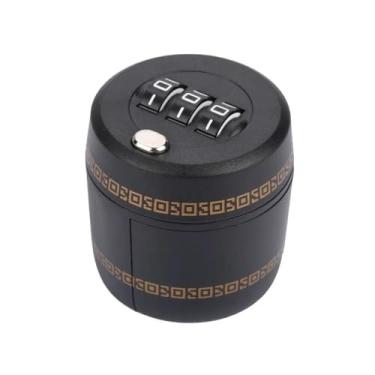 Imagem de Trava de Combinação para Tampa Garrafa SecureLock Plástico ABS Liga Zinco Resistente a Manipulação Mecanismo Seguro com Código 3 Dígitos Bloqueia Acesso Não Autorizado Configuração Fácil Senha Instruç