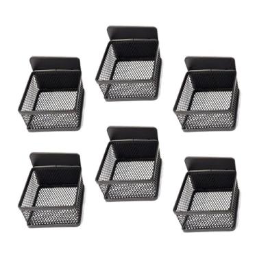 Imagem de TOPINCN 6 Pçs Acrílico Saco de chá Organizador Caixa de Armazenamento Titular Bancada Organizador Bandeja Desktop Bin Açúcar Contém para Geladeira Cozinha (Preto)