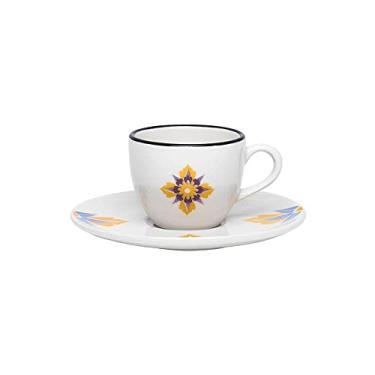 Imagem de Conjunto De 6 Xícaras Pequenas 75 Ml Com Pires Coup Grid - Oxford