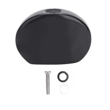 Imagem de Zerodis Botões de Afinação de Guitarra, Peças de Reposição para Cabeça de Máquina de Guitarra, Com Superfície Lisa e Aparência Polida, Material de Resina Ecológico (Brilho preto oval)