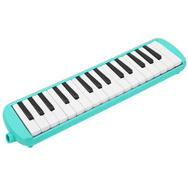 Imagem de KIMISS Teclado de Piano de Ar 32 Teclas Melodica Com Bocal Curto e Maçarico Macio-órgão Bucal Profissional para Iluminação Musical (Verde)