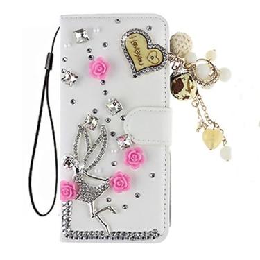 Imagem de XZDWH Capa para iPhone 17 Pro Max, capa protetora tipo carteira com ranhuras de couro brilhante [suporte] [compartimentos para cartões] [fecho magnético] capa de telefone para iPhone 17 Pro Max (#26)