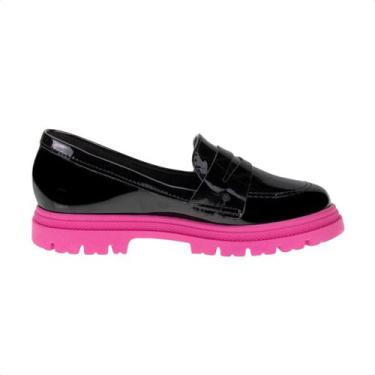 Imagem de Sapato Infantil Mocassim Molekinha Em Verniz Preto, Preto, 34