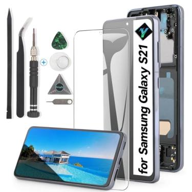 Imagem de YWLRONG Para Samsung Galaxy S21 5G G991U incell Screen Replacement for Samsung Galaxy S21 4G G990 incell Display LCD Touch Screen Digitalizador Substituição com ferramentas (com moldura)