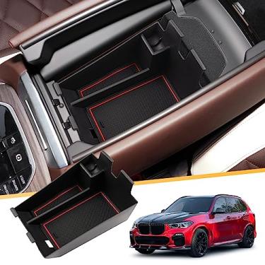 Imagem de LFOTPP adequado para 2019+ X5 G05 X6 G06 X7 G07 Console central de apoio de braço organizador acessórios com porta-moedas e óculos de sol, caixa de armazenamento de inserção secundária para X5 G05