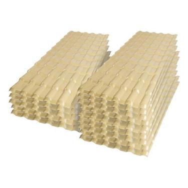 Imagem de Kit Telhas PVC Plan Afort Marfim 2,42x0,88m 6 Ondas - 15 Unidades