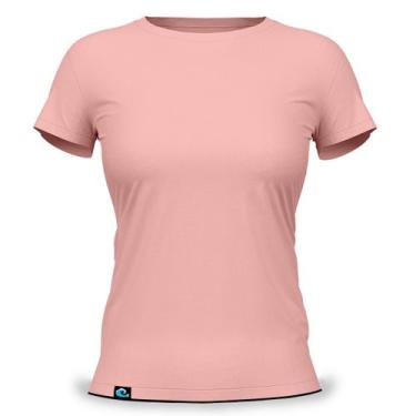 Imagem de Camiseta Feminina Baby Look Básica 100 Algodão Fio 30.1 Penteado Resis