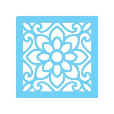 Imagem de Stencil De Parede Tamako Ladrilho - 55 X 55Cm - Ref 347